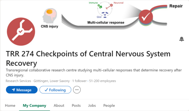 TRR274 Checkpoints of Central Nervous System Recovery on LinkedIn